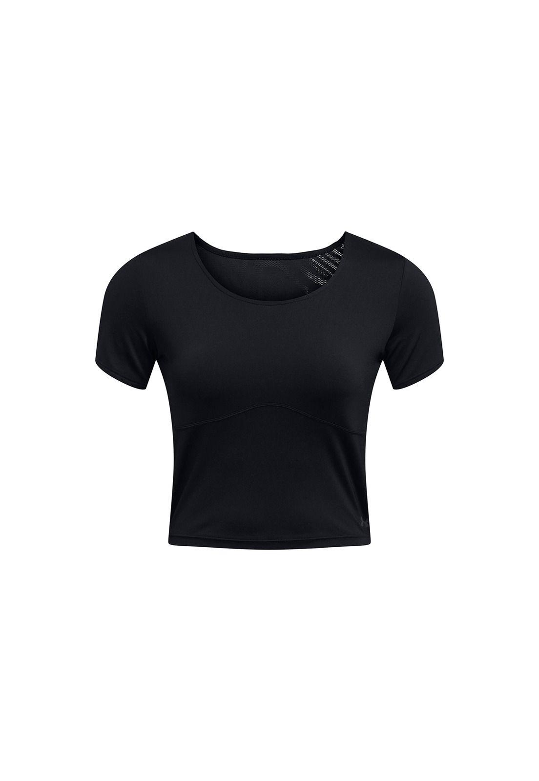 Polera Crop Vanish Elite Vent mujer Negro-0
