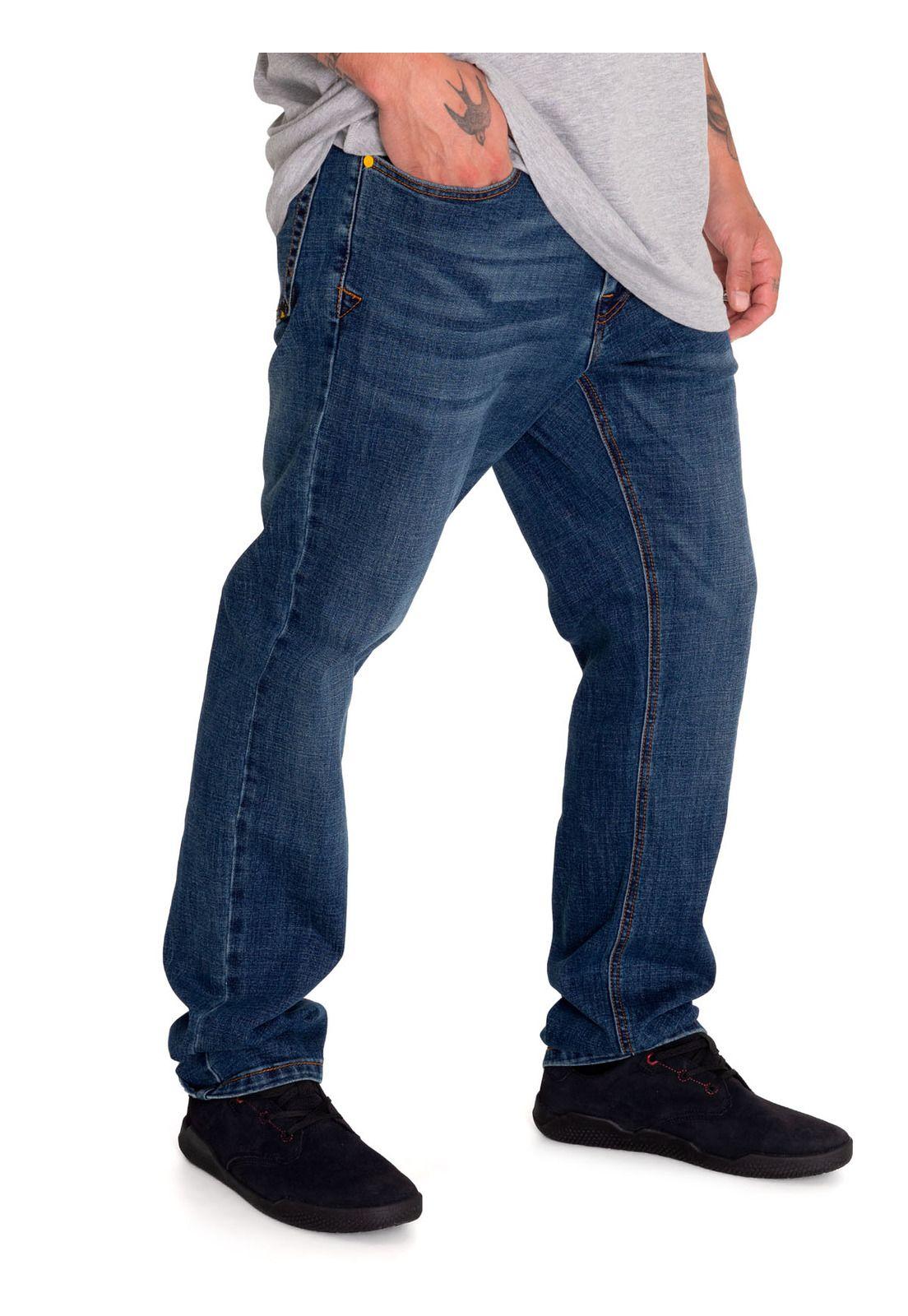 Jeans Denim Hombre Triblend Stretch Denim Slim Rojo CAT-1