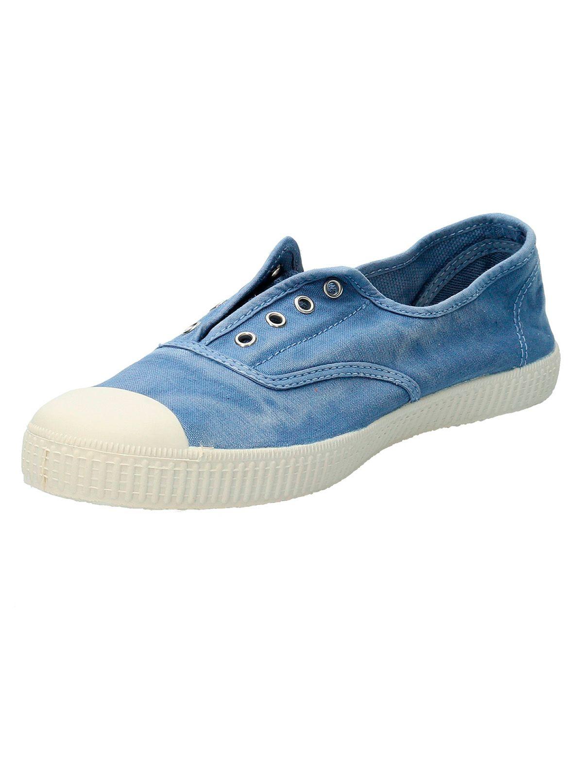 Zapatilla Algodón Orgánico Mujer Greece Celeste-2