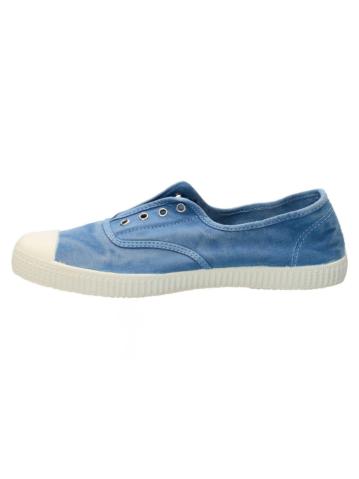 Zapatilla Algodón Orgánico Mujer Greece Celeste-3