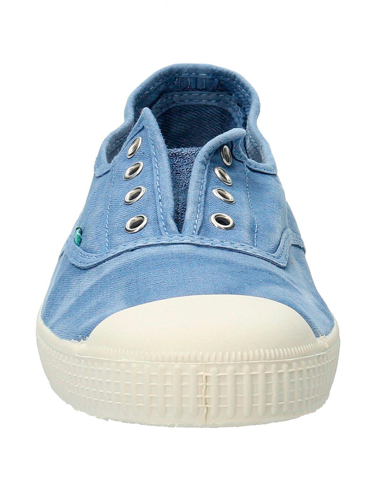 Zapatilla Algodón Orgánico Mujer Greece Celeste-5