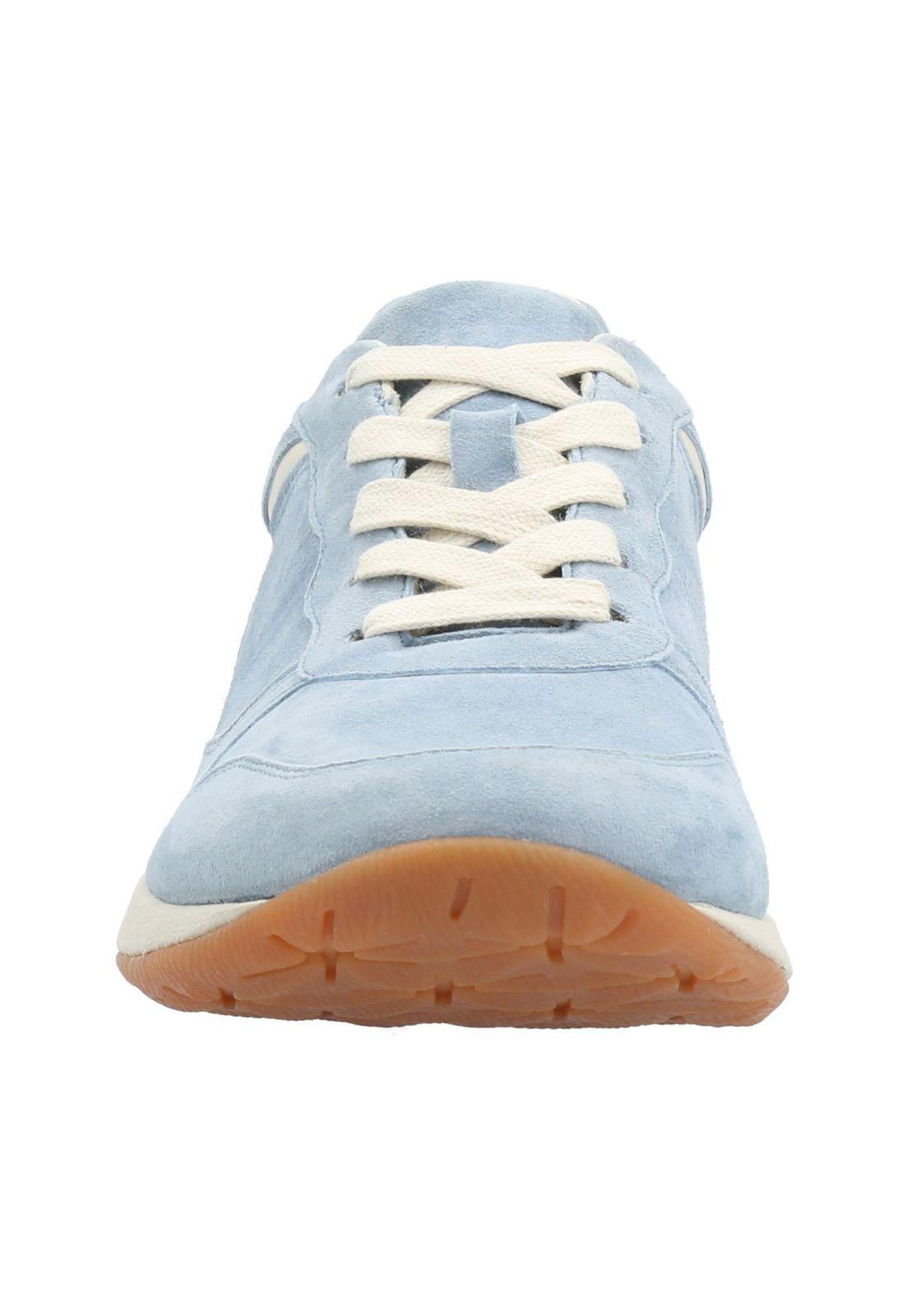 Zapatilla Cuero Mujer Kansas Azul-3