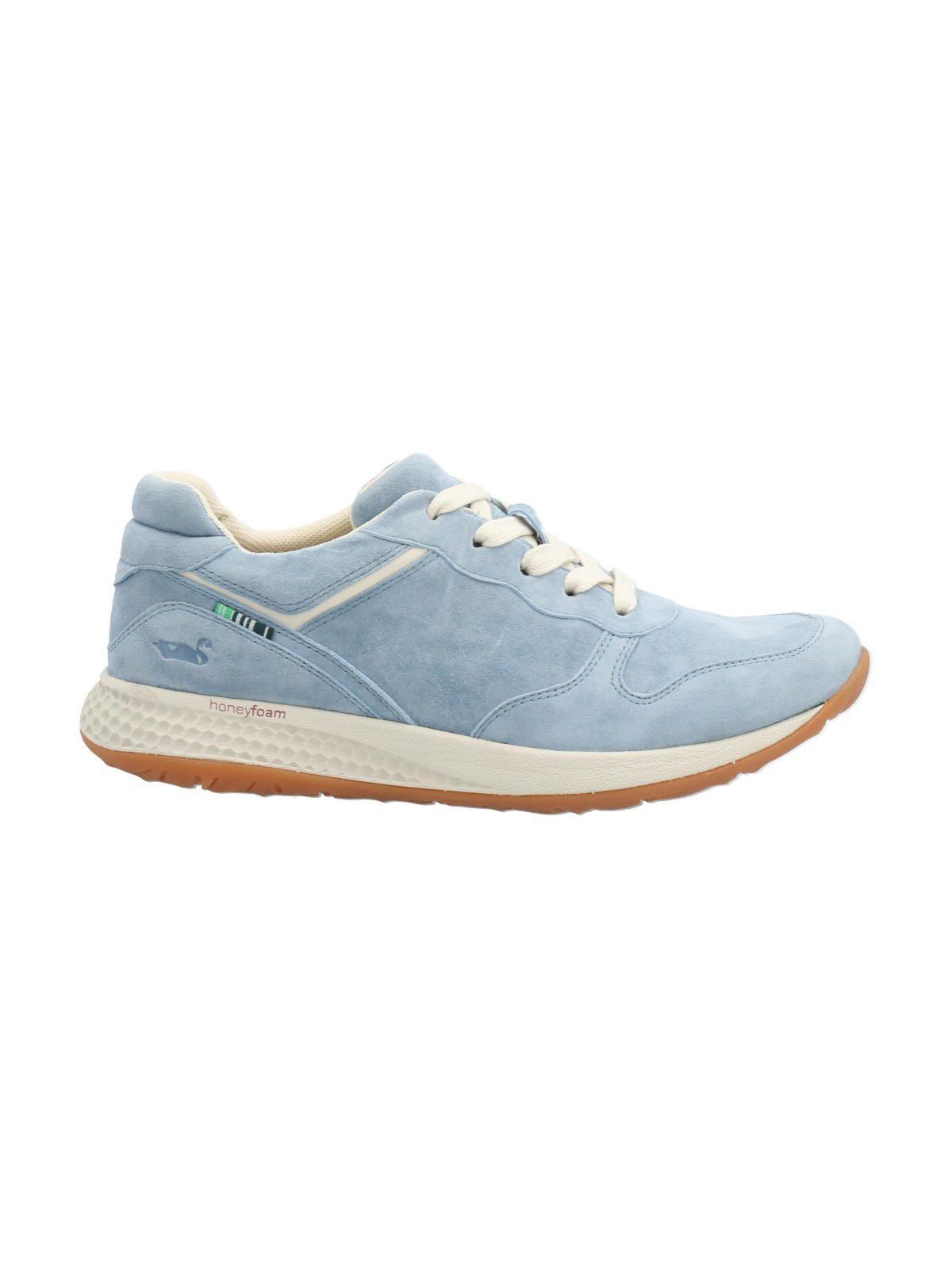 Zapatilla Cuero Mujer Kansas Azul-0