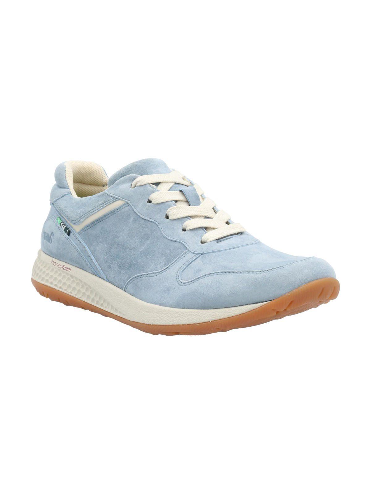 Zapatilla Cuero Mujer Kansas Azul-1