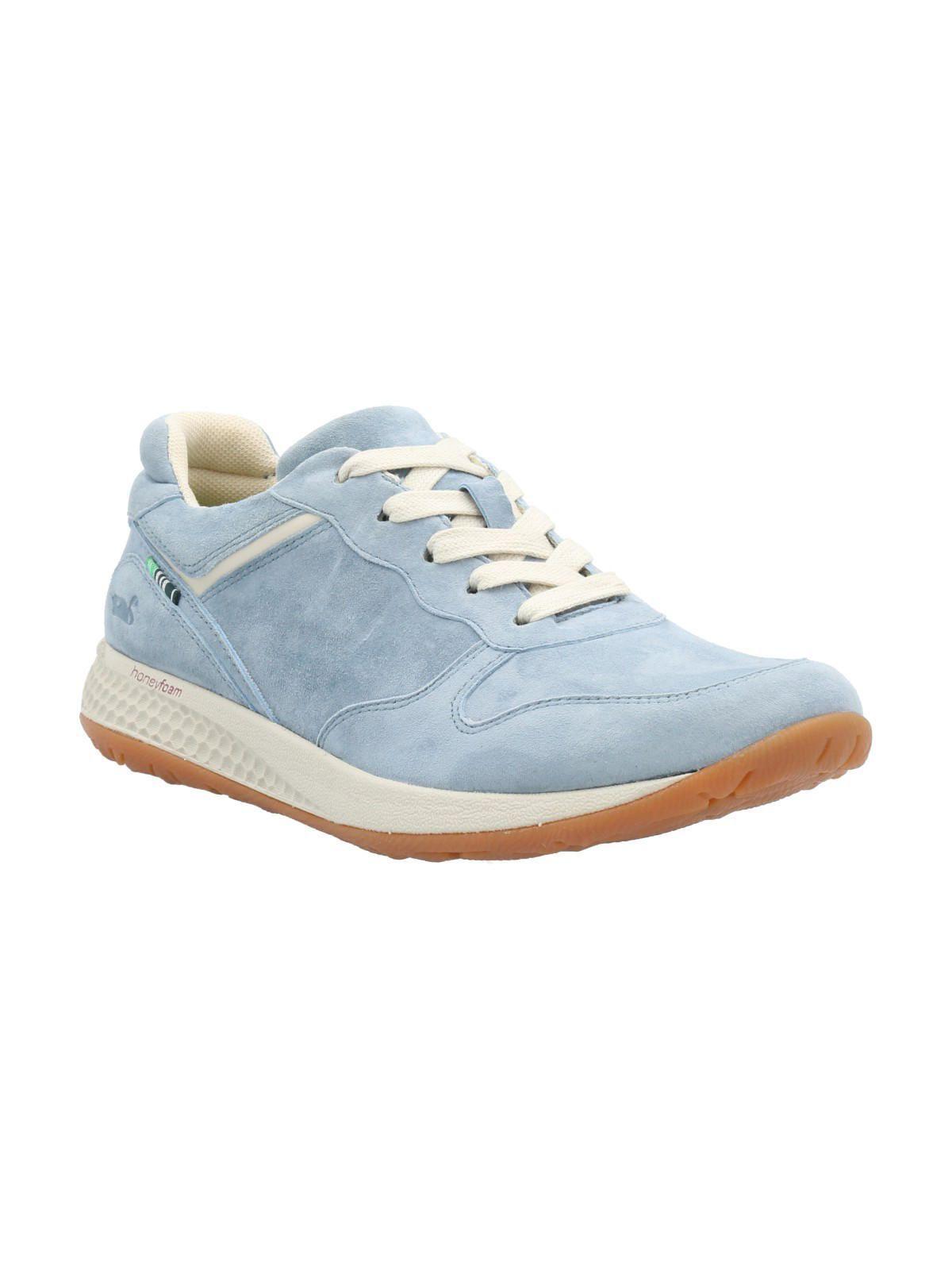 Zapatilla Cuero Mujer Kansas Azul-1