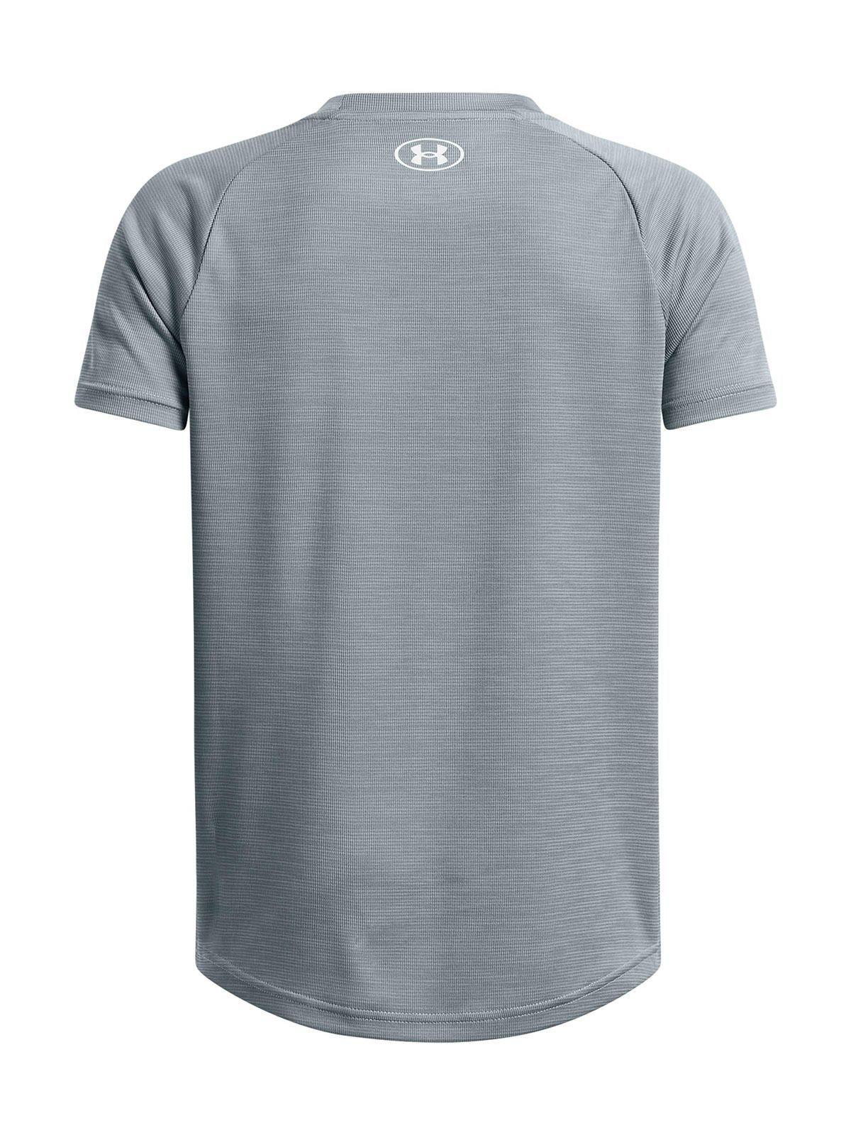 Polera Manga Corta UA Tech Niños Azul Underarmour-1