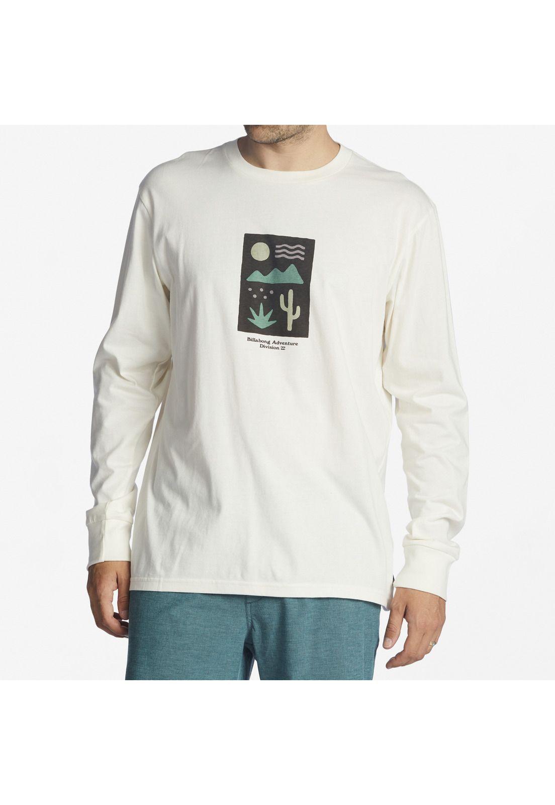 Polera M/L Hombre Icons M Blanco-0