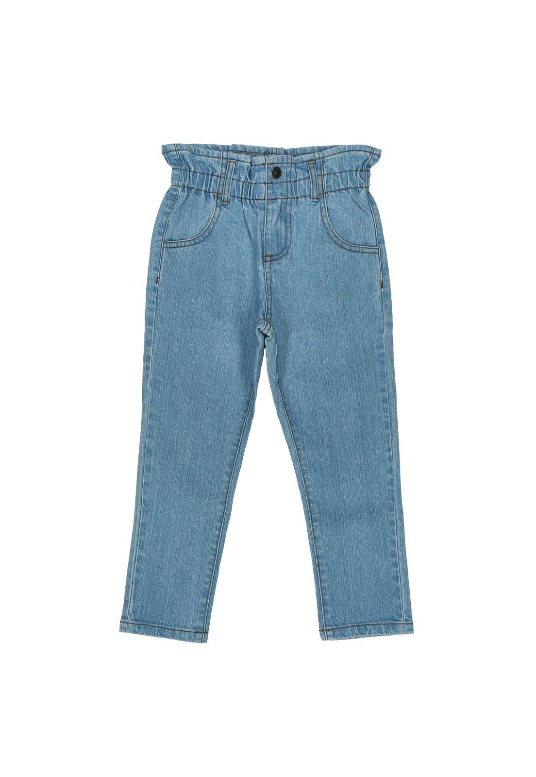 Jeans Niña Paperbag Repollo Denim-0