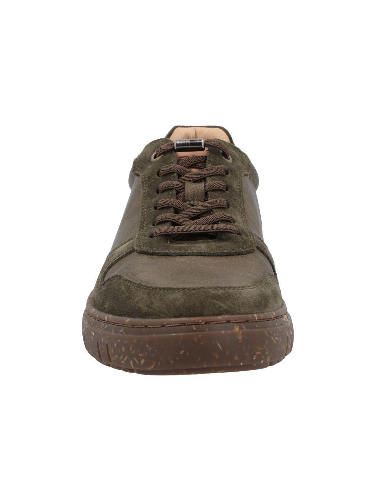 Zapatilla Cuero Hombre Newport Verde-3