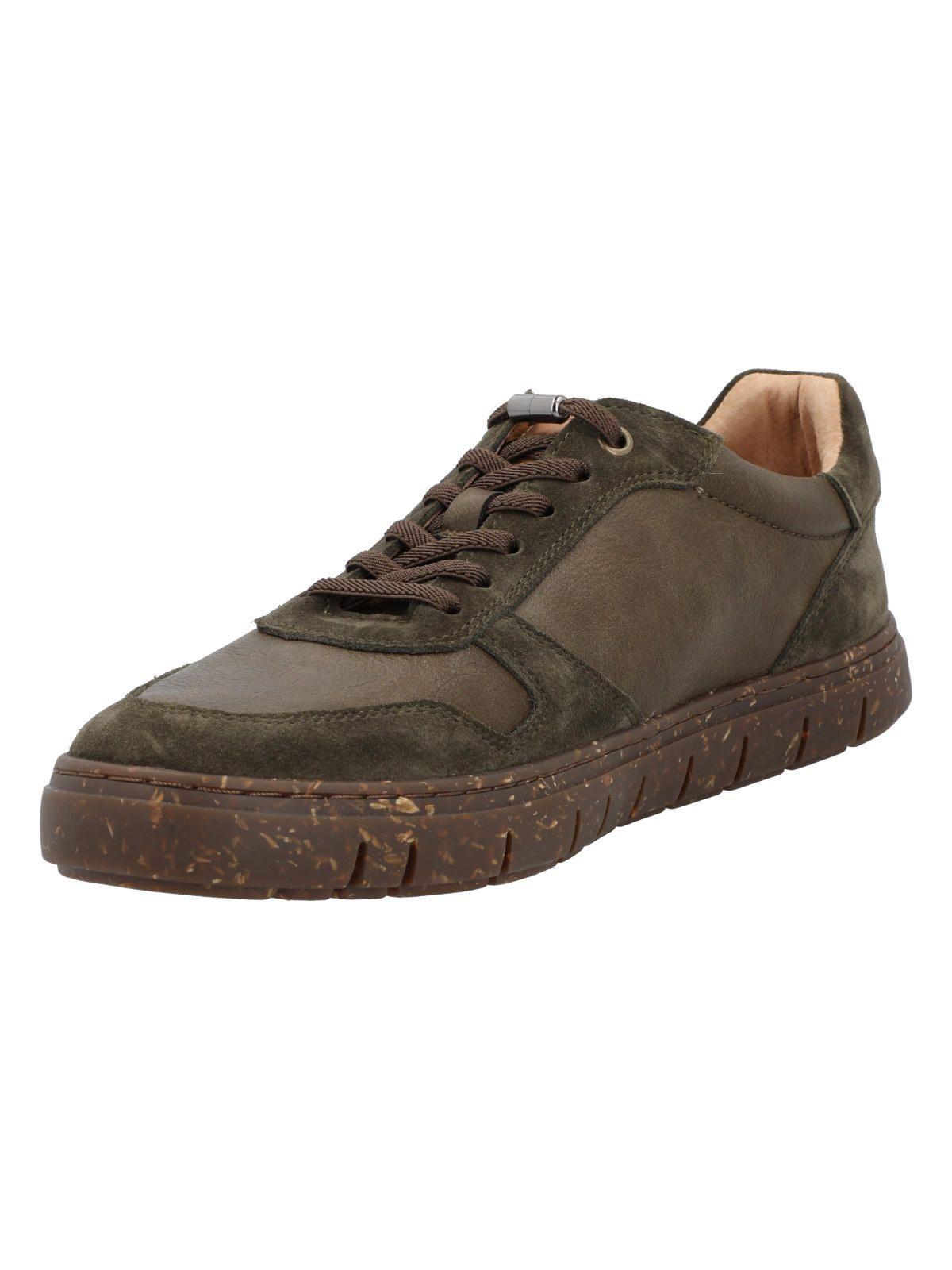 Zapatilla Cuero Hombre Newport Verde-4