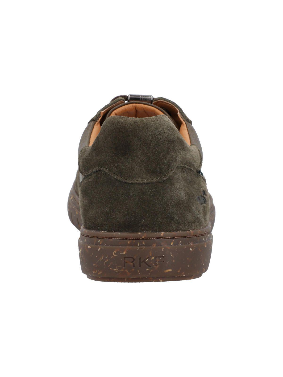 Zapatilla Cuero Hombre Newport Verde-6