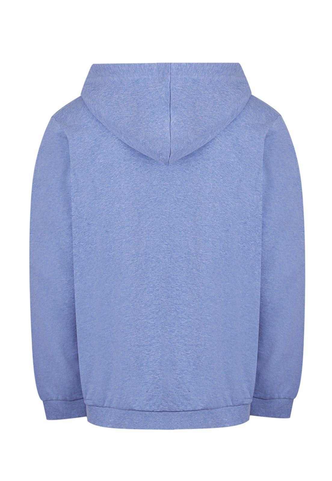 Polerón Algodón Orgánico Azul Vico Hombre -1