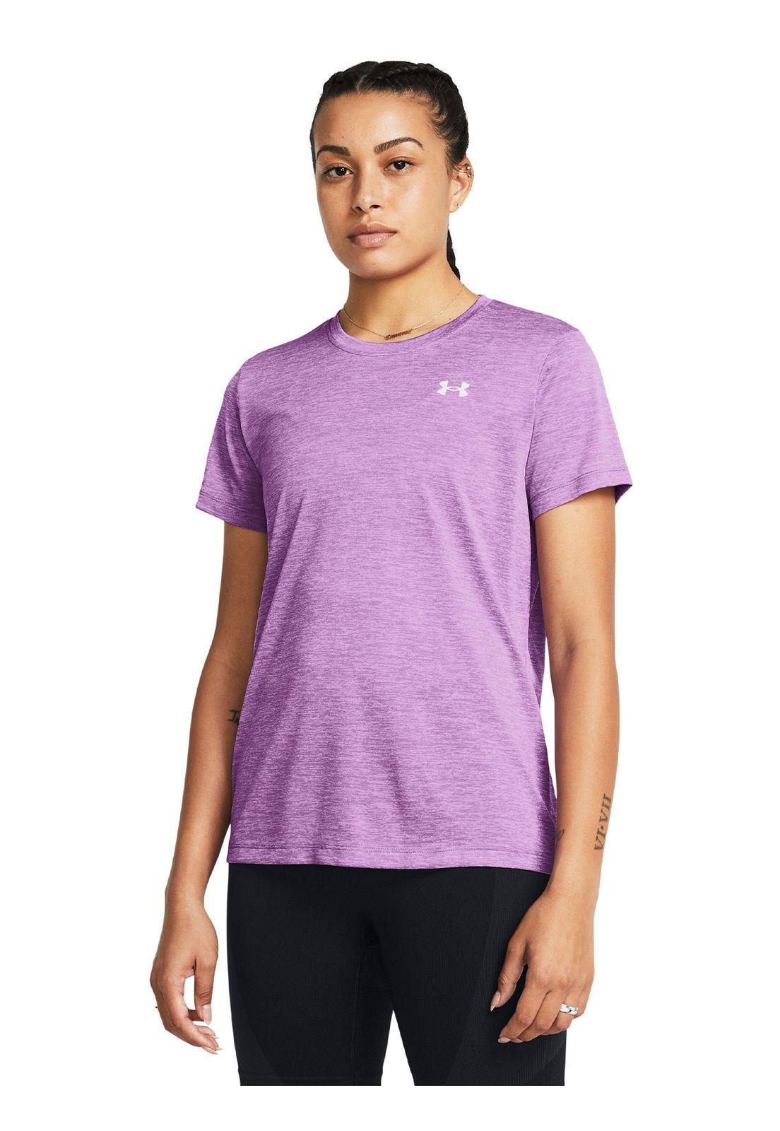 Polera UA Tech Twist mujer Morado-3