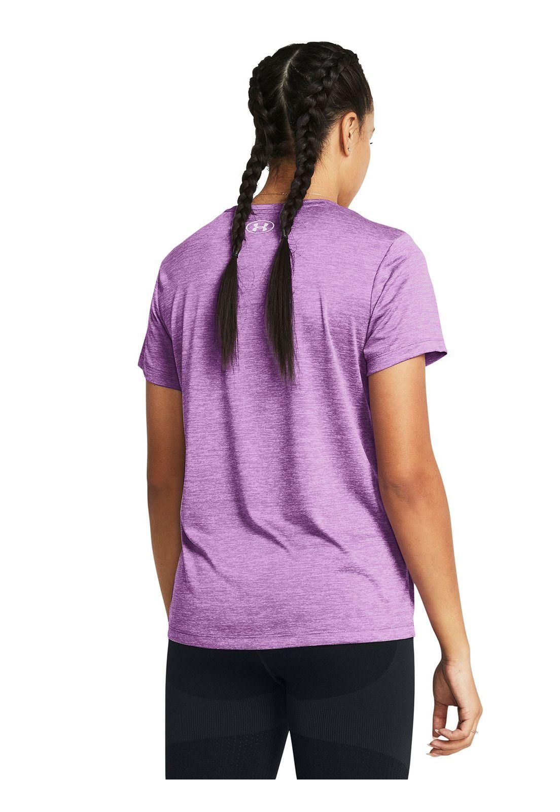 Polera UA Tech Twist mujer Morado-4