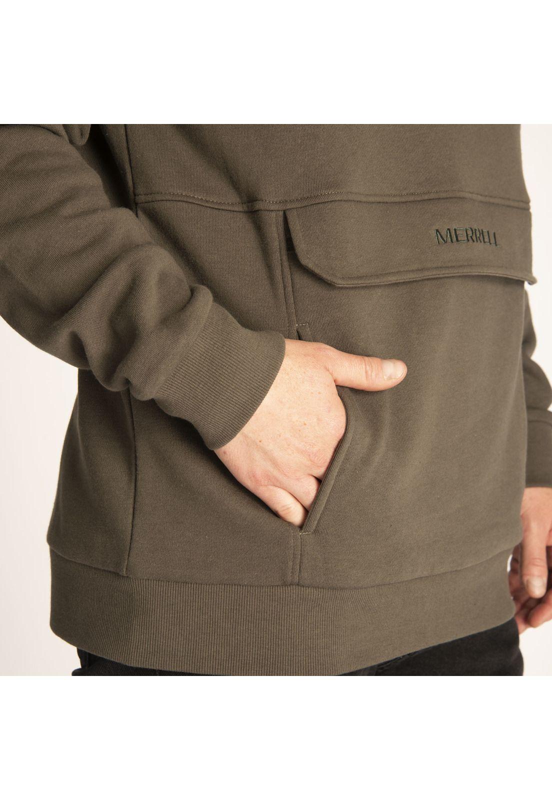 Polerón Hombre Alpha 1/4 Zip Verde-5