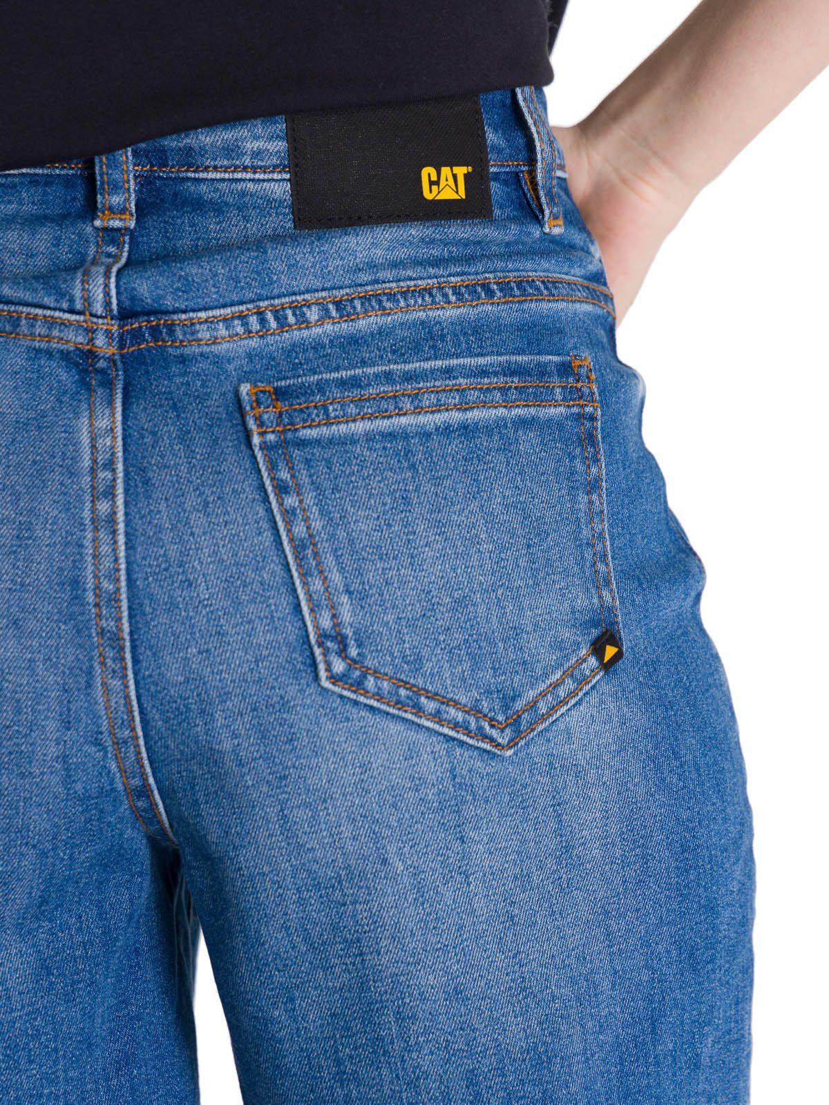 Short Tiro Alto Denim Mujer Cowboy Azul-5