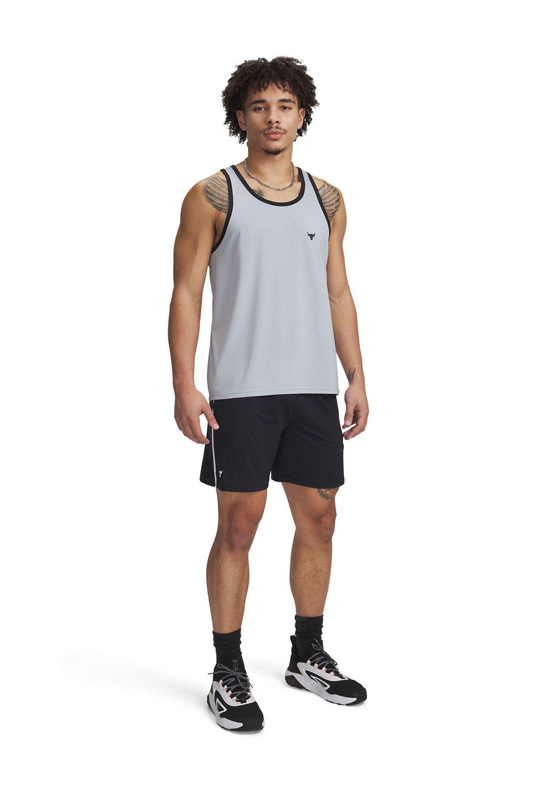 Shorts Project Rock Mesh Para Hombre Negro-3