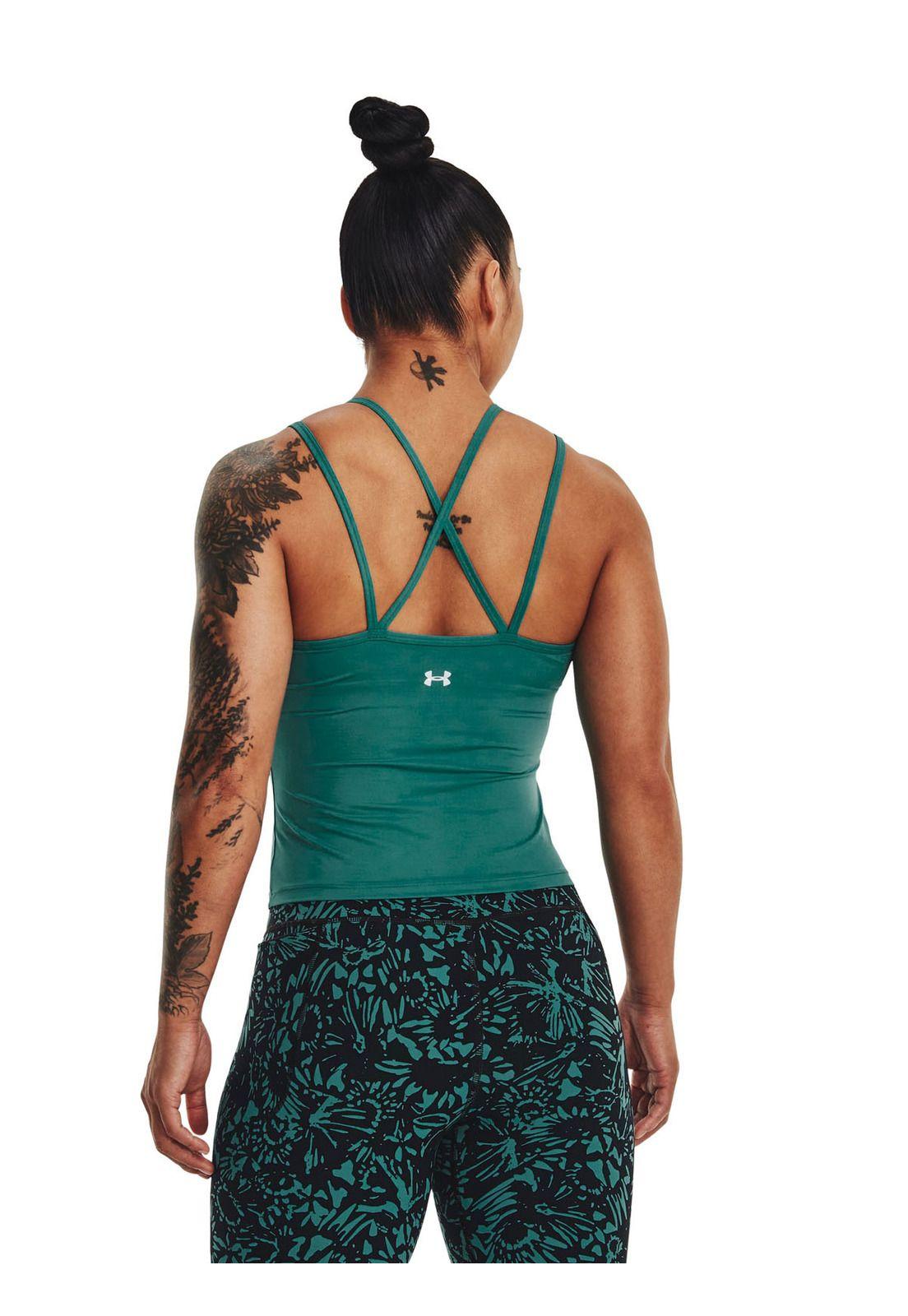 Polera sin mangas Meridian mujer Verde-4