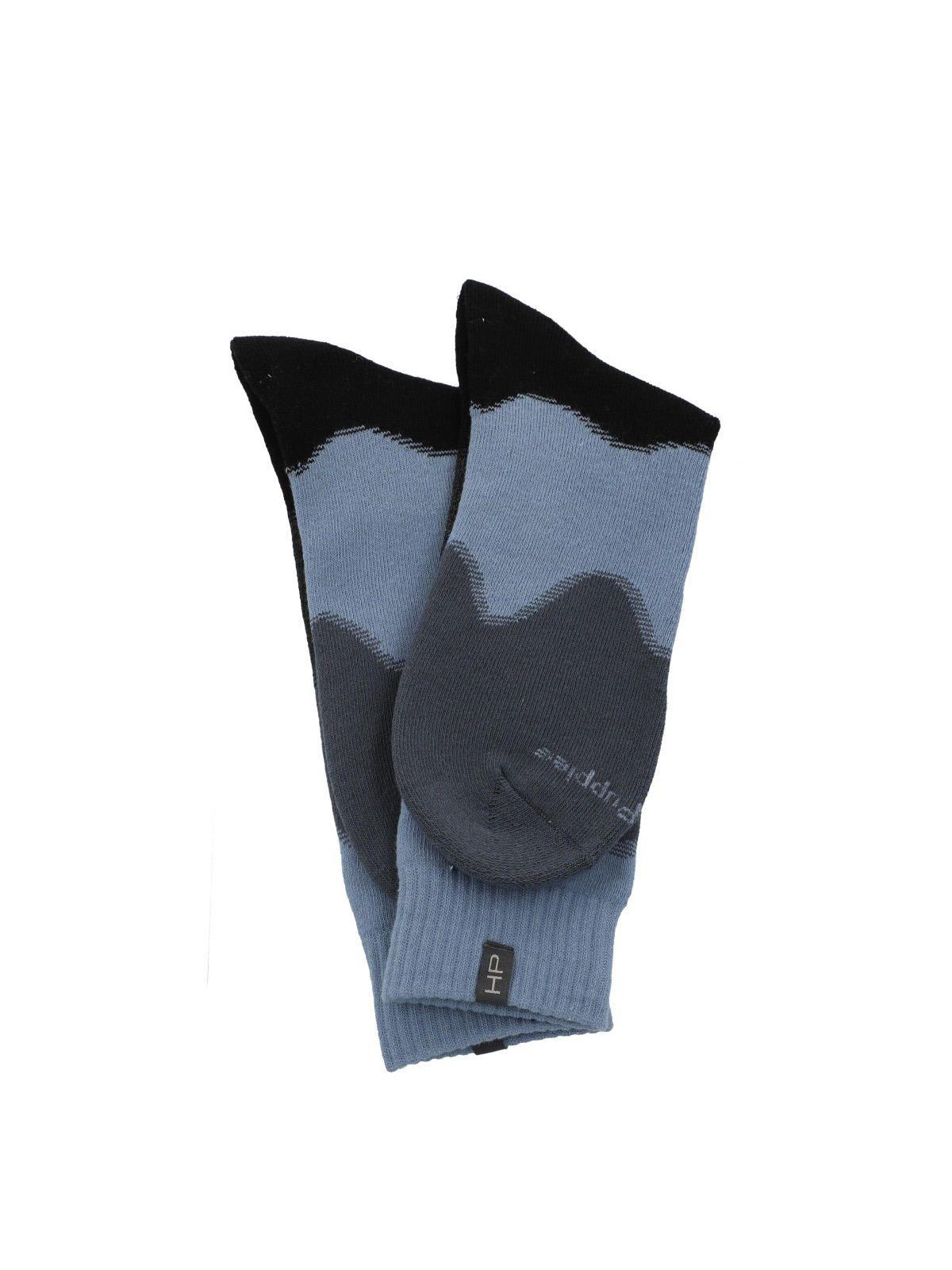 Calcetín Algodón Hombre Heavy Curva Azul-2