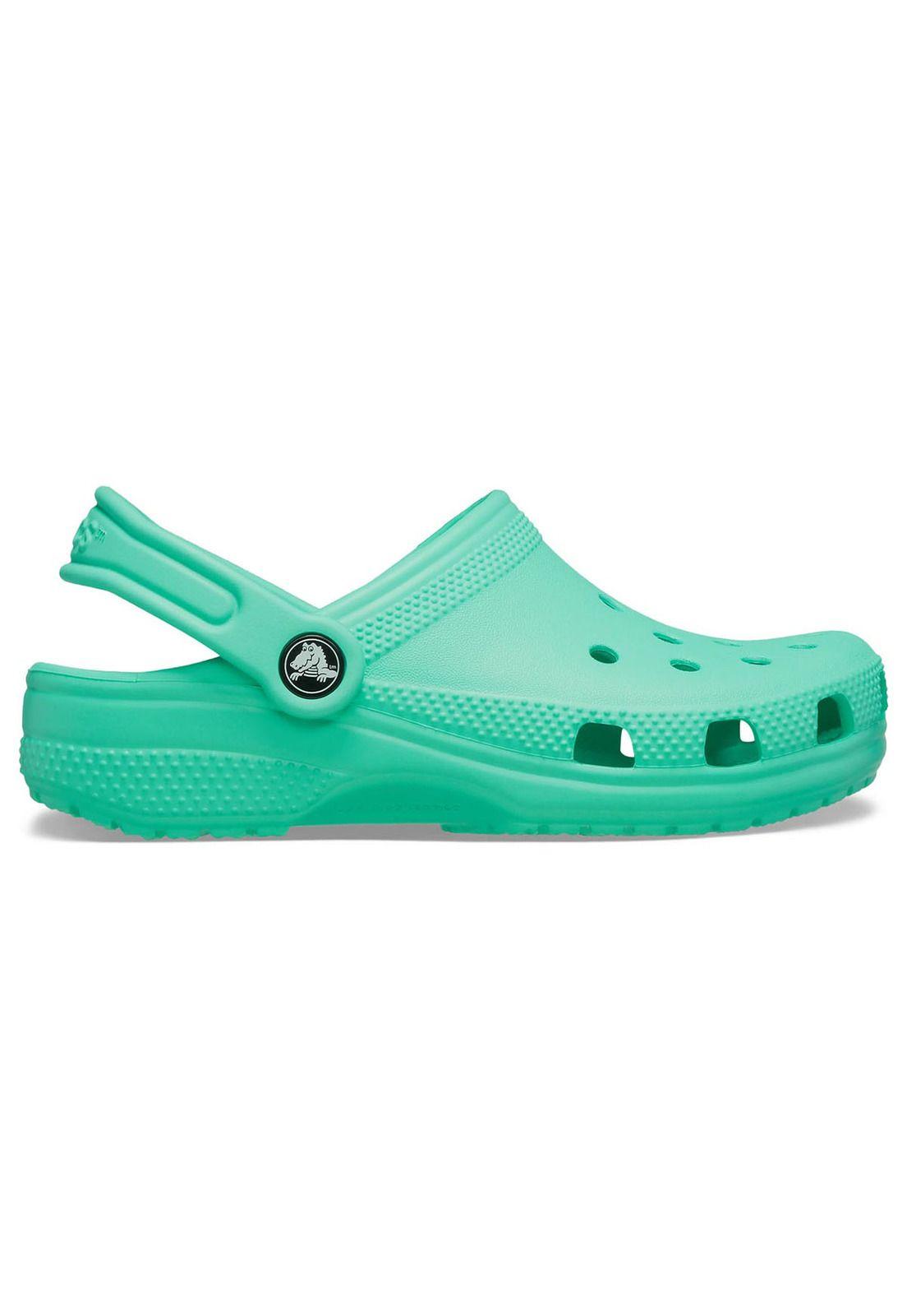 Zueco Crocs Niño Classic Clog K Verde Agua-0