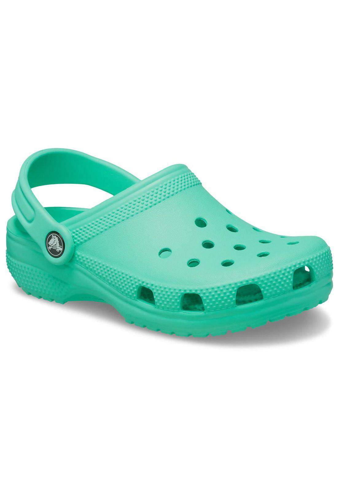 Zueco Crocs Niño Classic Clog K Verde Agua-5