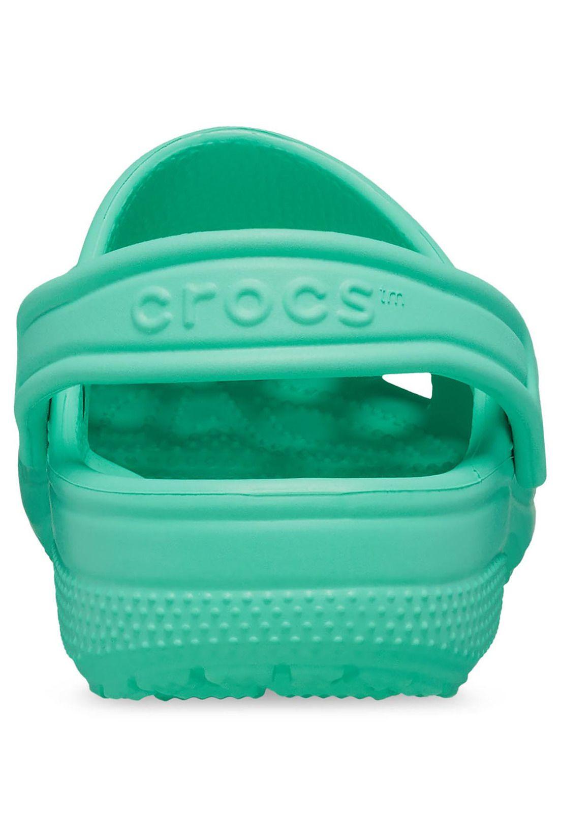 Zueco Crocs Niño Classic Clog K Verde Agua-6
