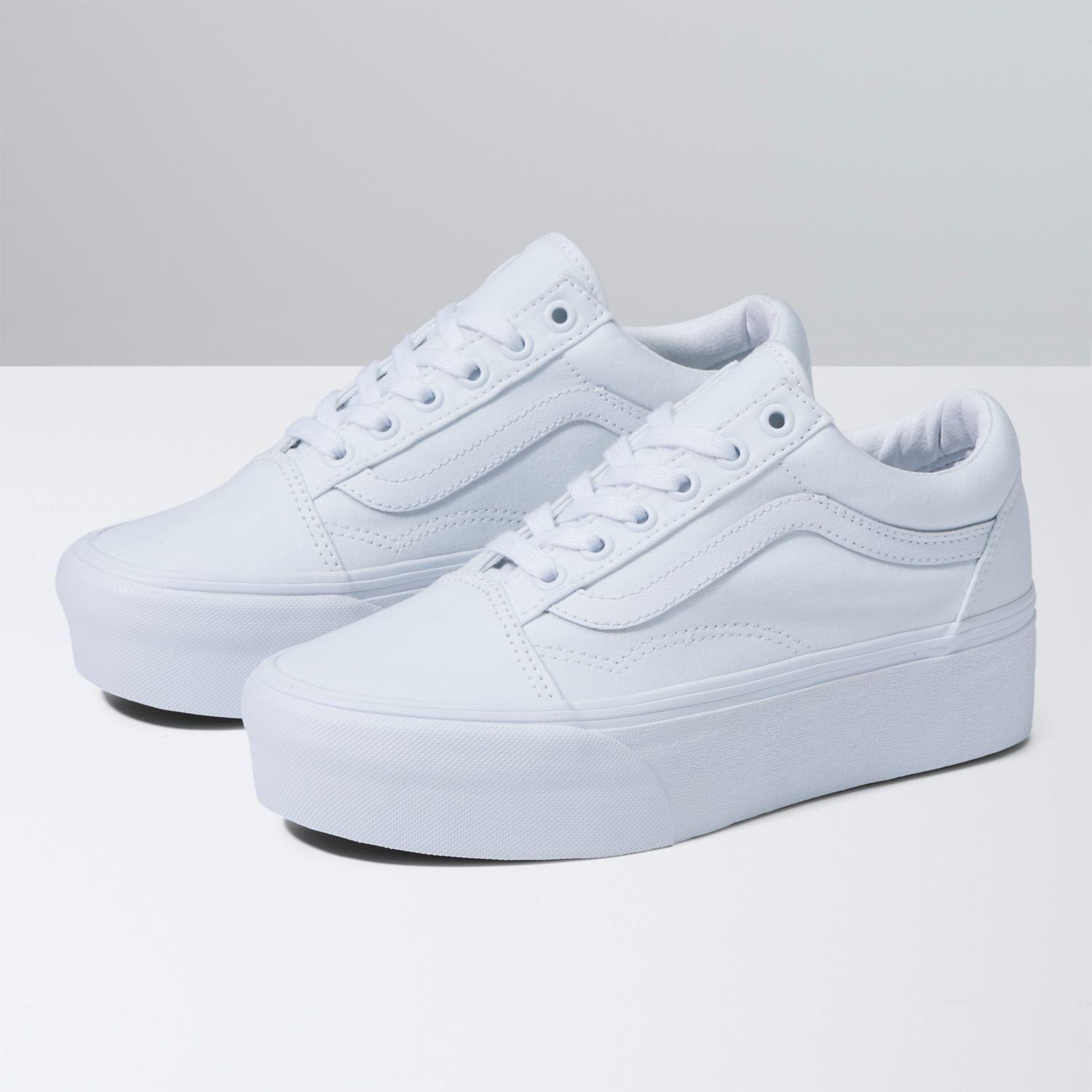 Zapatilla Unisex Ua Old Skool Stackform True White-0