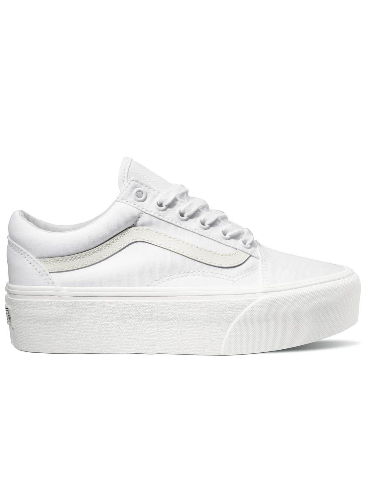 Zapatilla Unisex Ua Old Skool Stackform True White-0