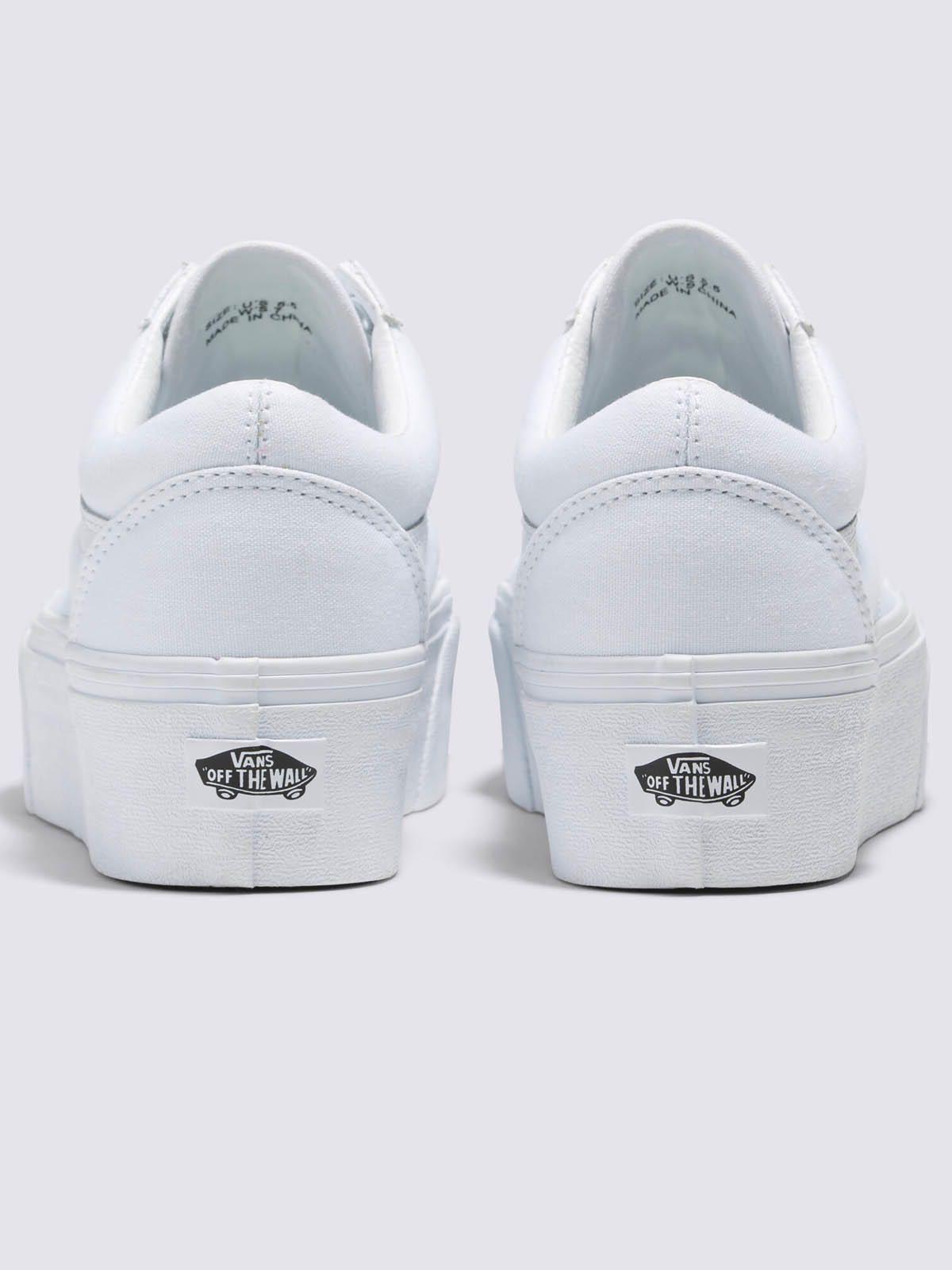 Zapatilla Unisex Ua Old Skool Stackform True White-5