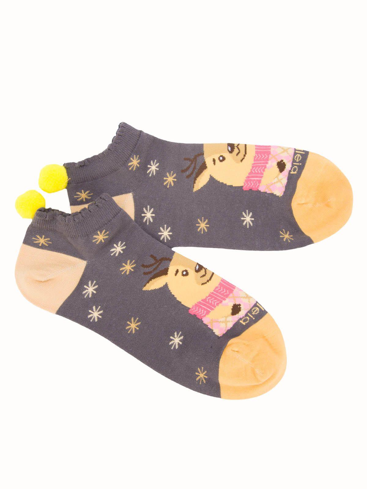 Calcetín Algodón Mujer Ped St Reno Gris-2