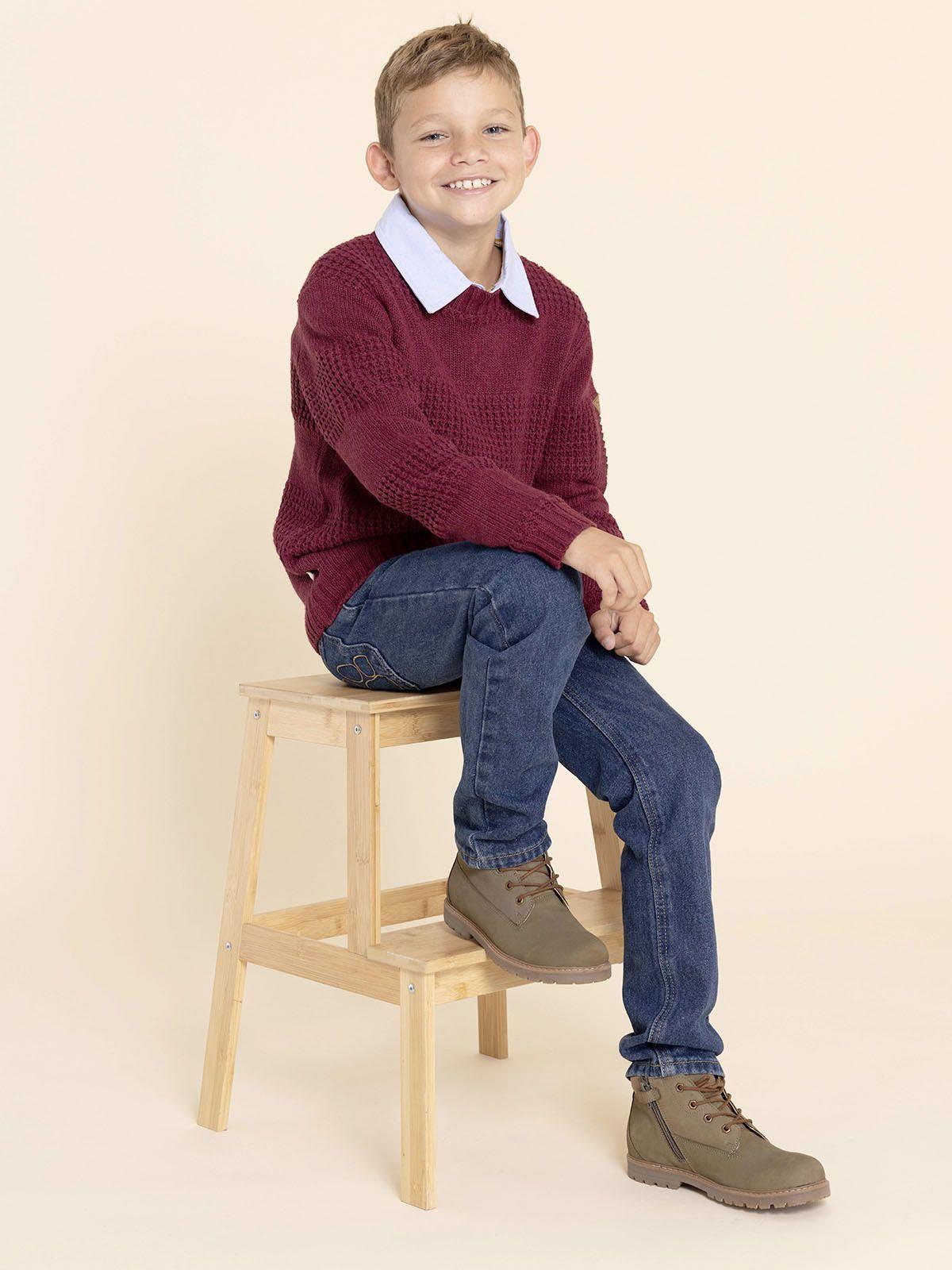 Botin Cuero Morgan Niño Verde-4