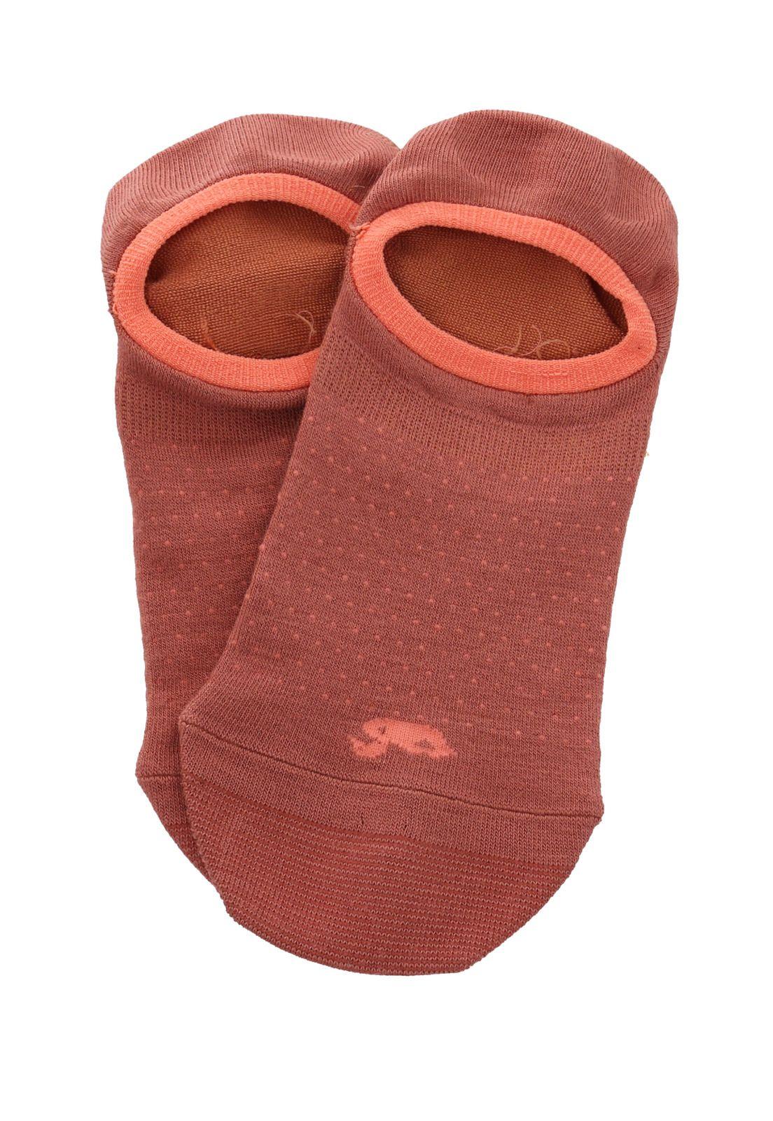 Calcetin Naranja Dots Mujer-2