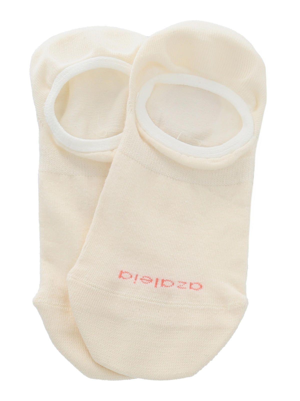 Calcetin Crema Clasico Mujer-2