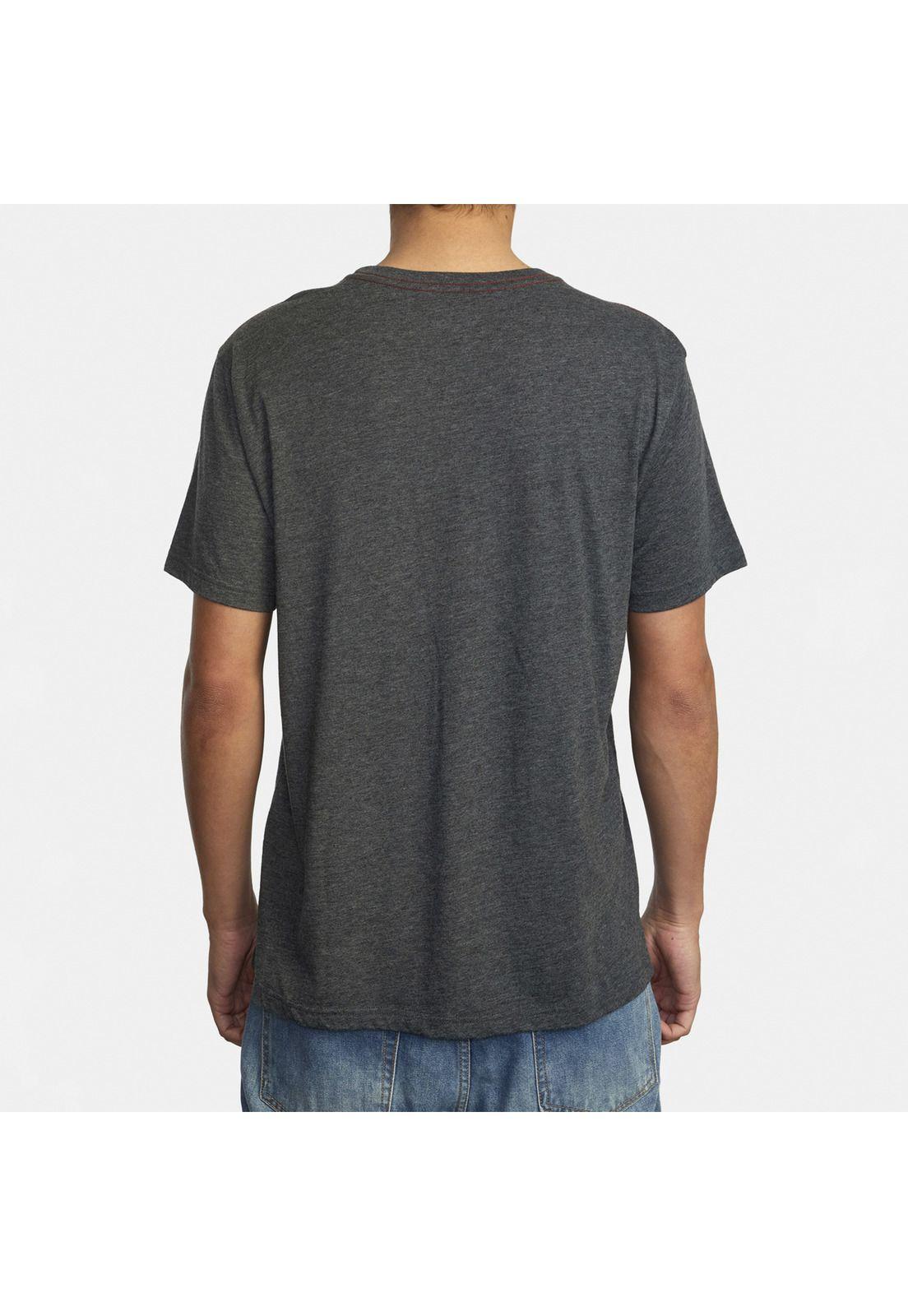 Polera M/C Hombre Big Rvca Ss M Tees B Gris Oscuro-1