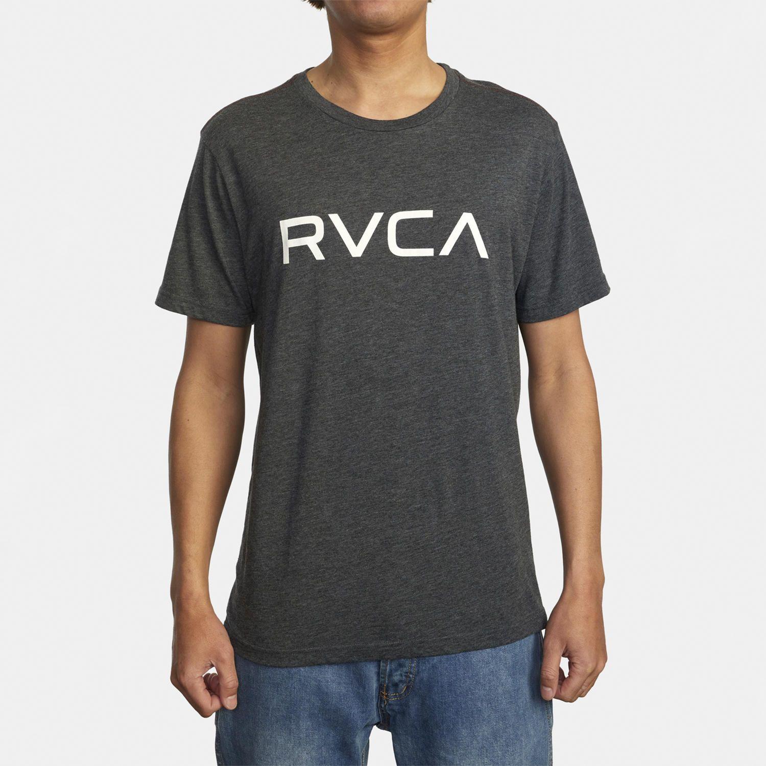 Polera M/C Hombre Big Rvca Ss M Tees B Gris Oscuro-0