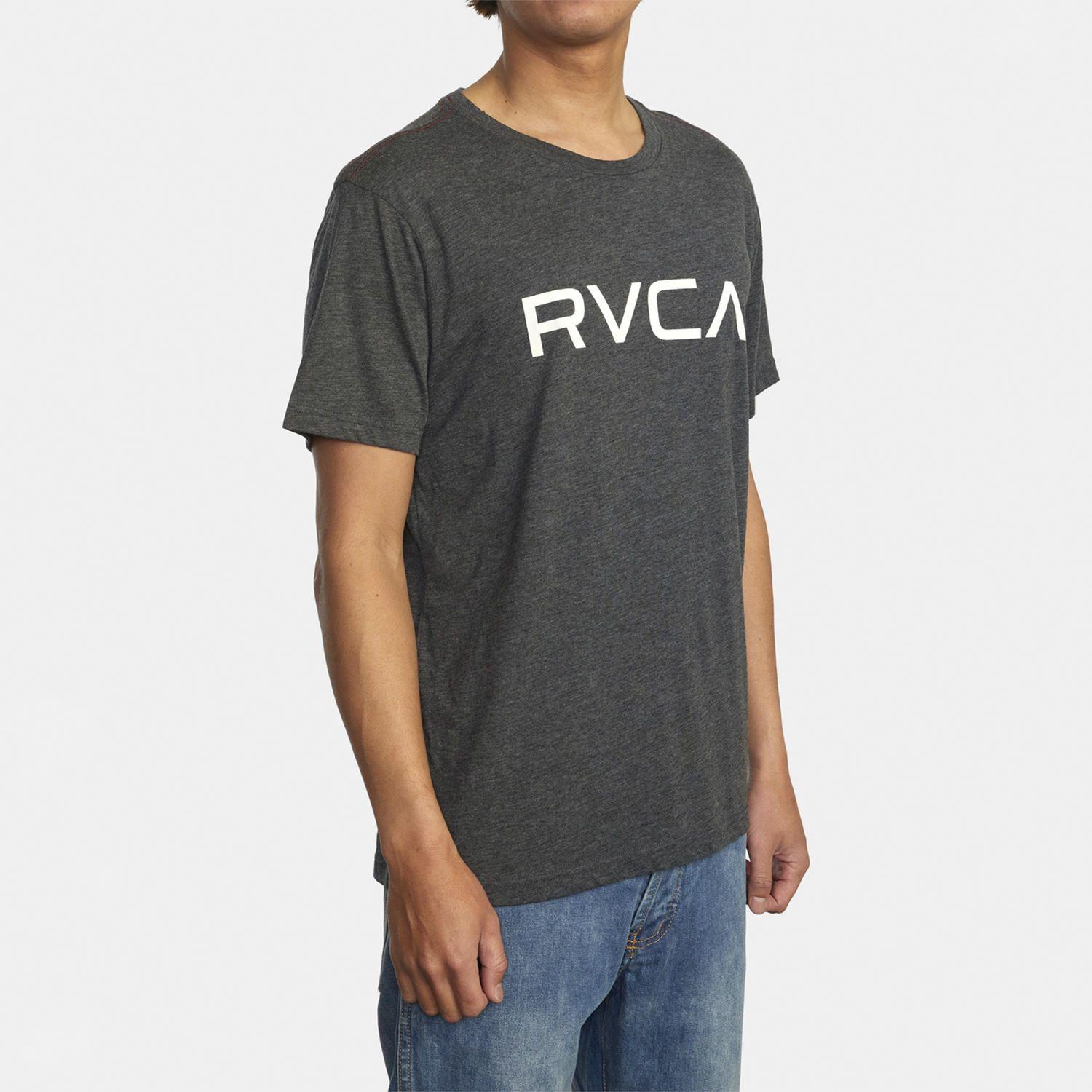 Polera M/C Hombre Big Rvca Ss M Tees B Gris Oscuro-4