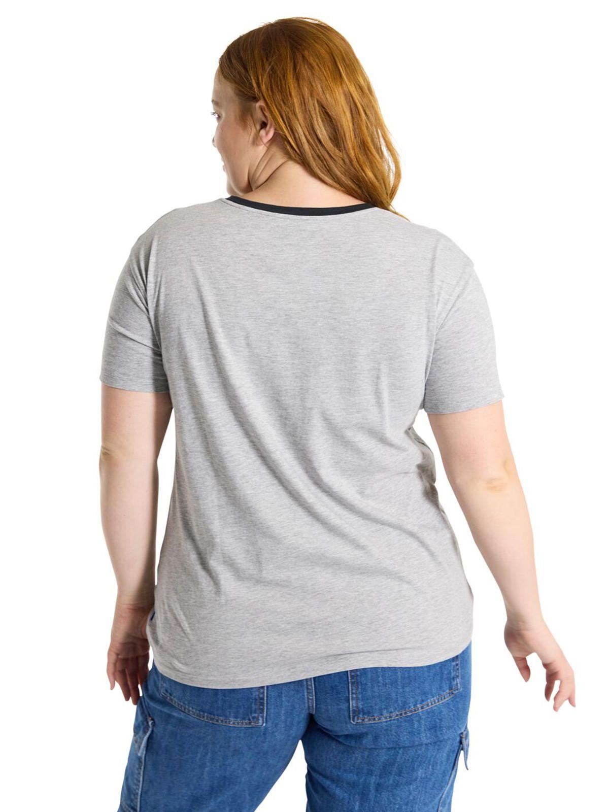Polera Manga Corta Mujer Vault Gris-3