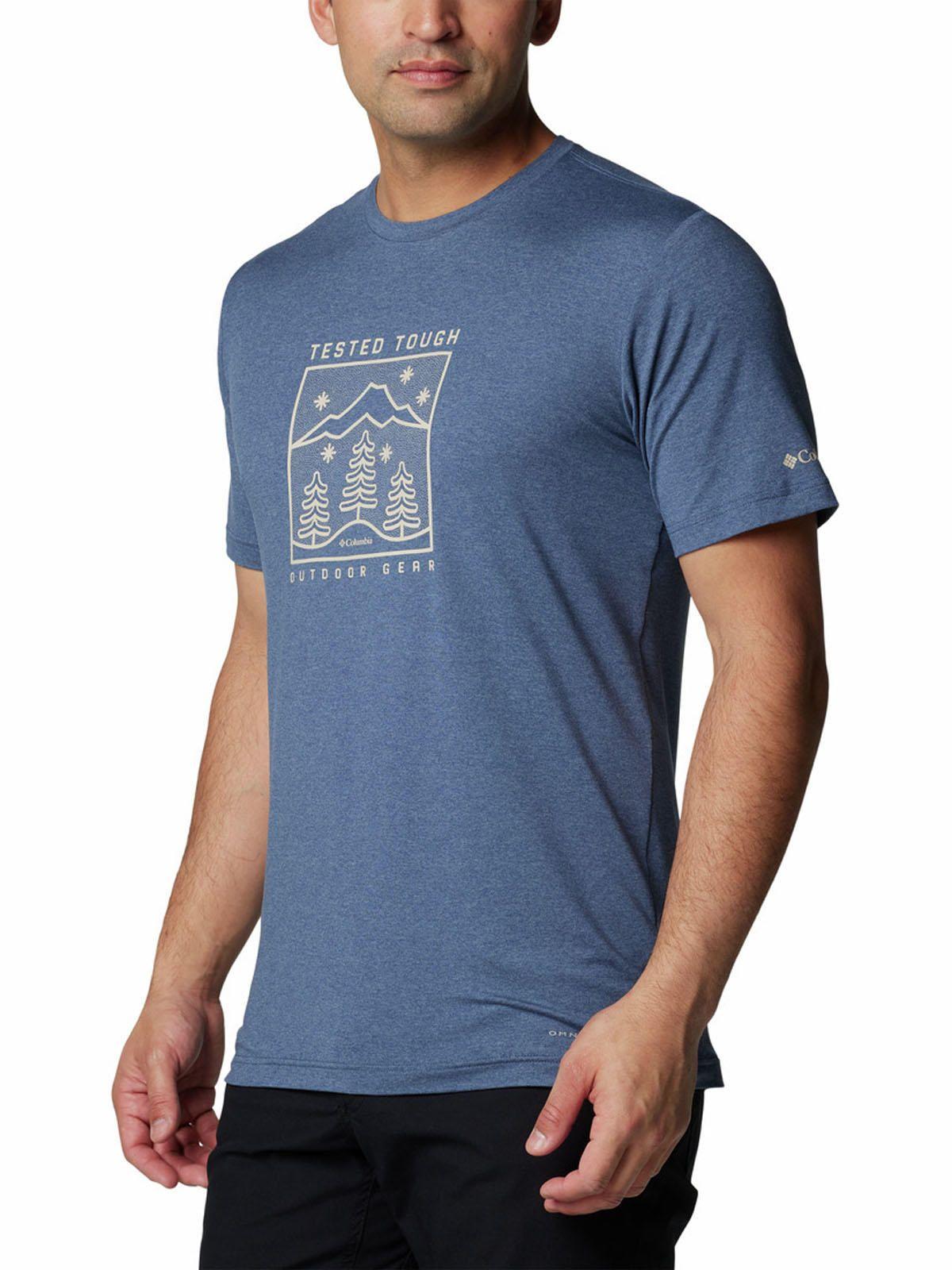 Polera Hombre Kwick Hike Graphic Azul-4