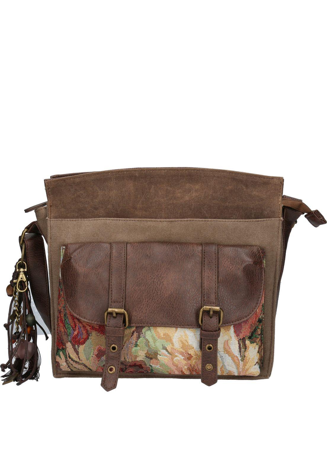 Cartera Mujer Fiore Cross Café-0