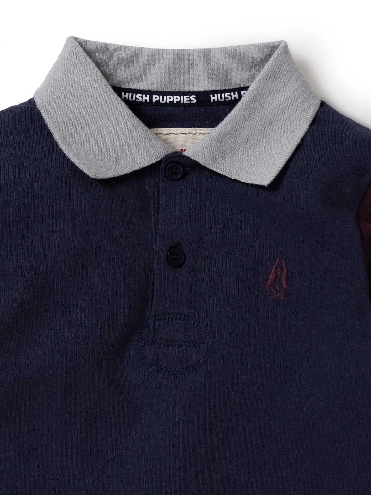 Polera Manga Larga Niño North Azul-3