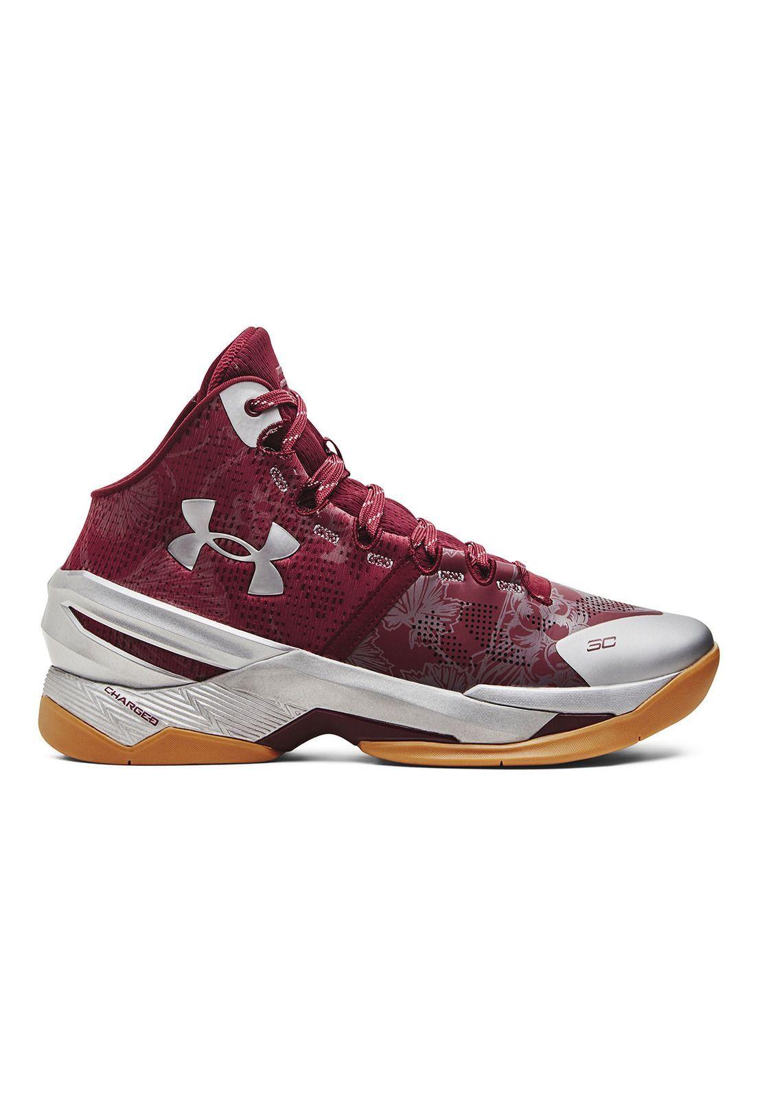 Zapatilla Under Armour Curry 2 Retro Unisex Rojo-0