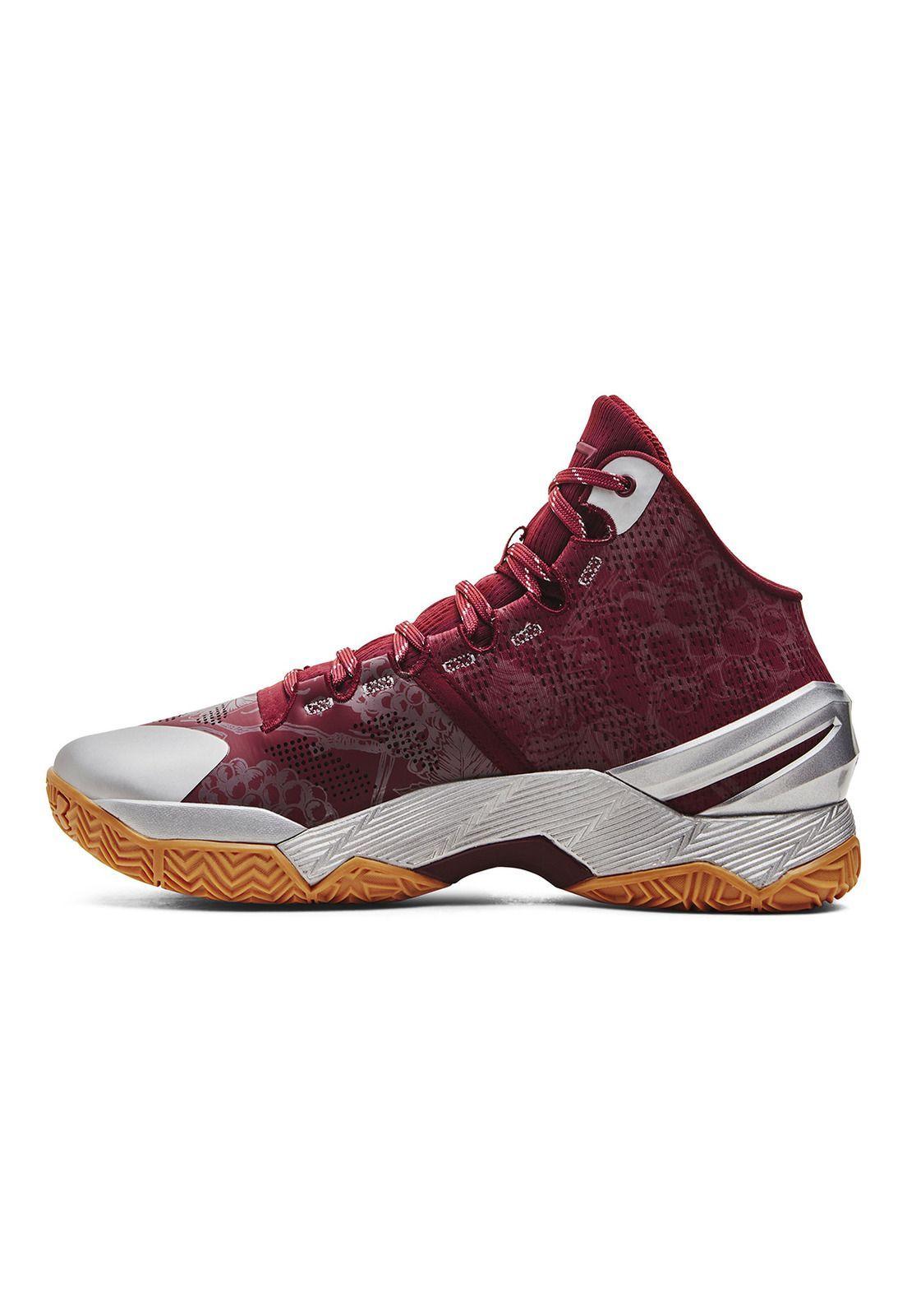 Zapatilla Under Armour Curry 2 Retro Unisex Rojo-1