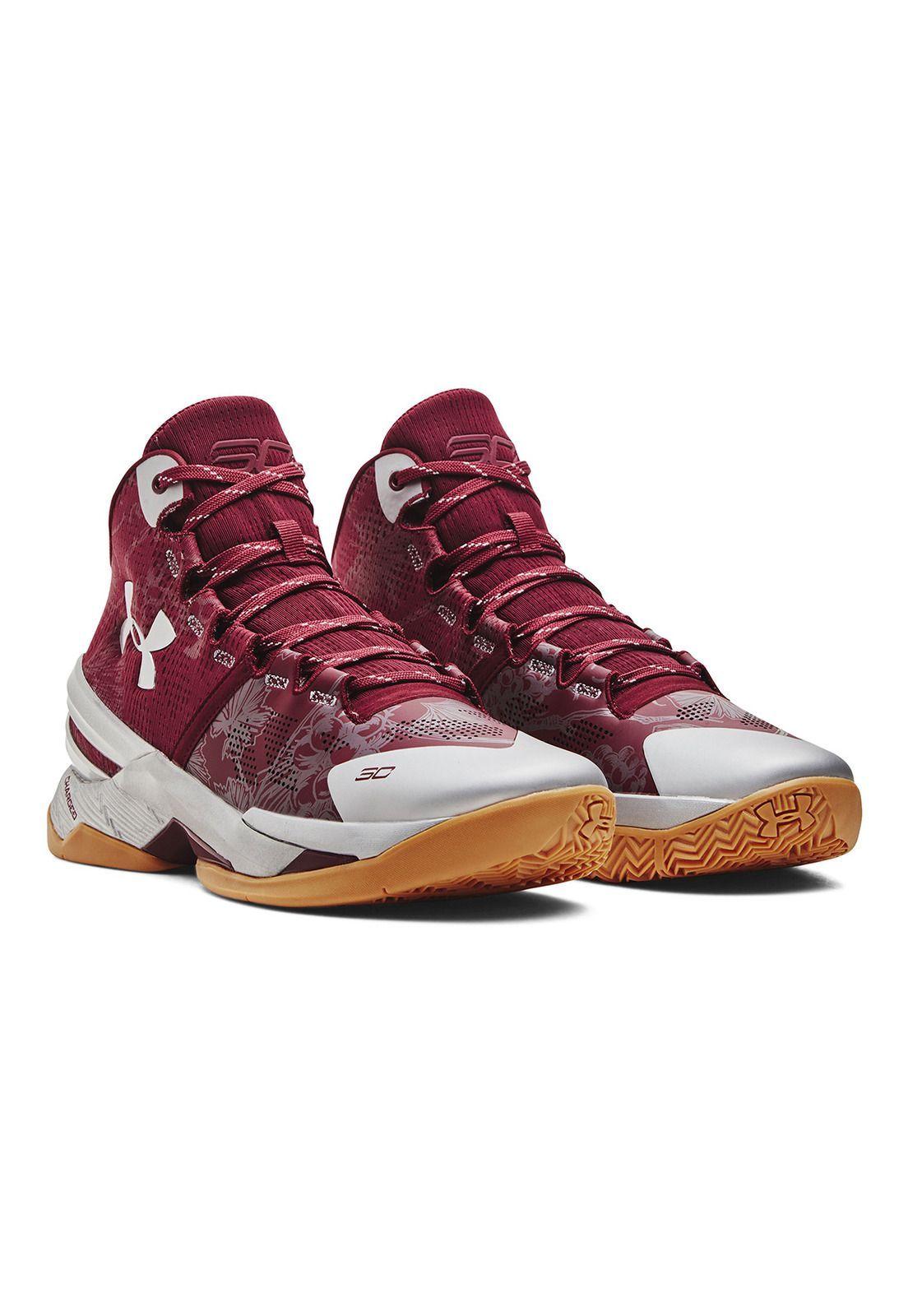 Zapatilla Under Armour Curry 2 Retro Unisex Rojo-5