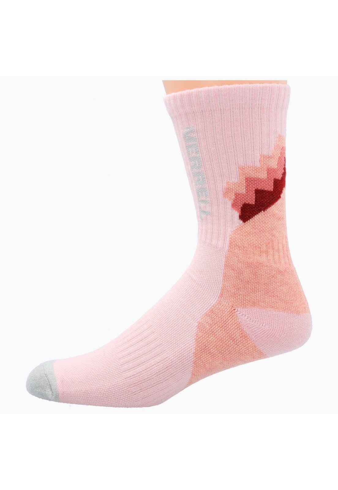 Calcetín Unisex Lana Merino Rosado-0