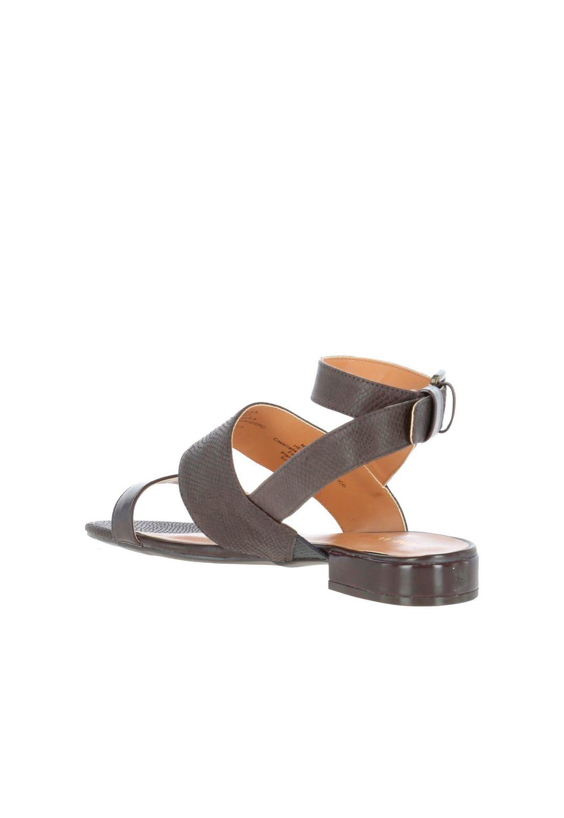 Sandalia Cuero Wishwell Café Mujer-3