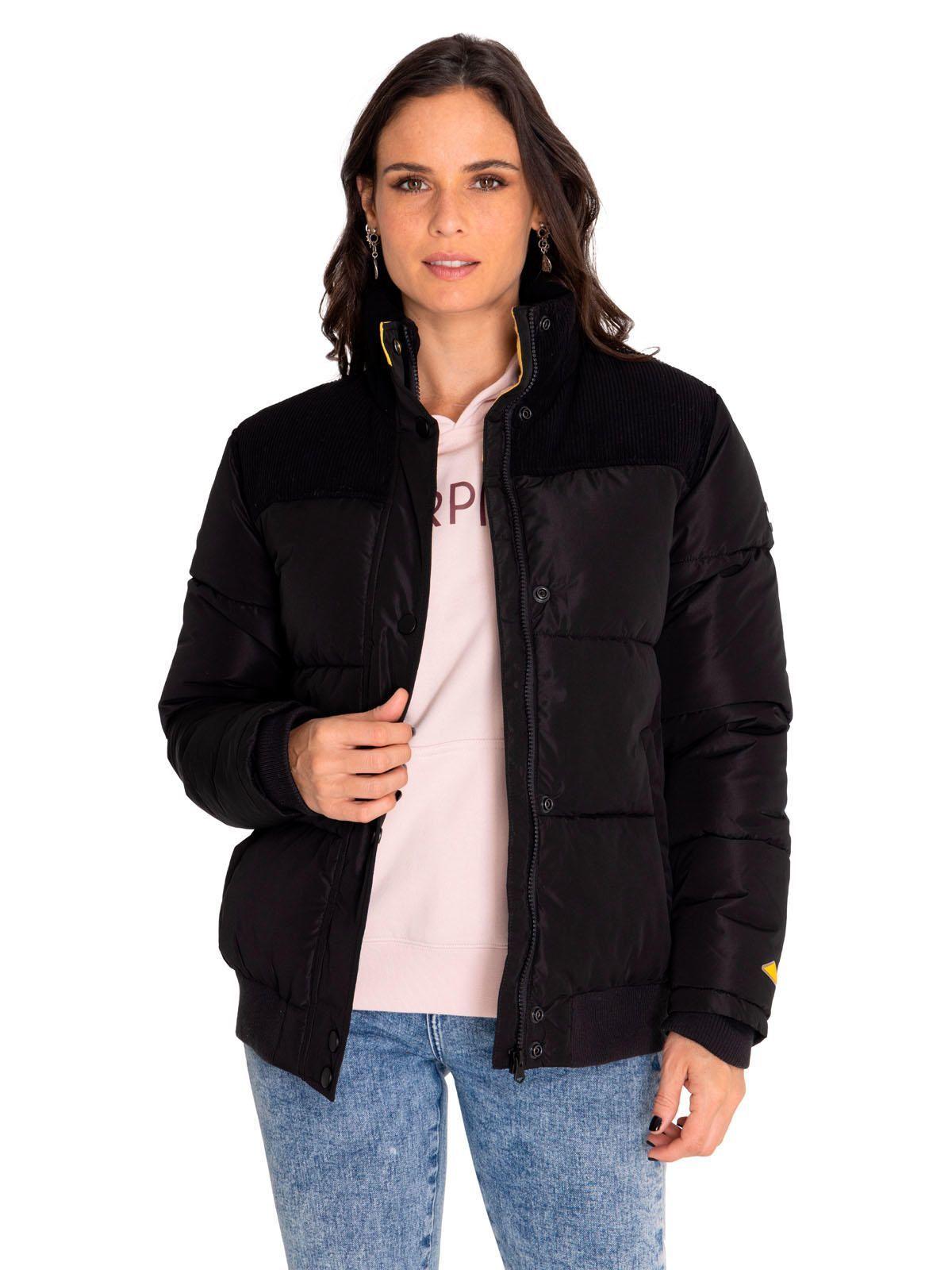 Chaqueta Mujer W Heavyweight Insulated Puffer Negro-0