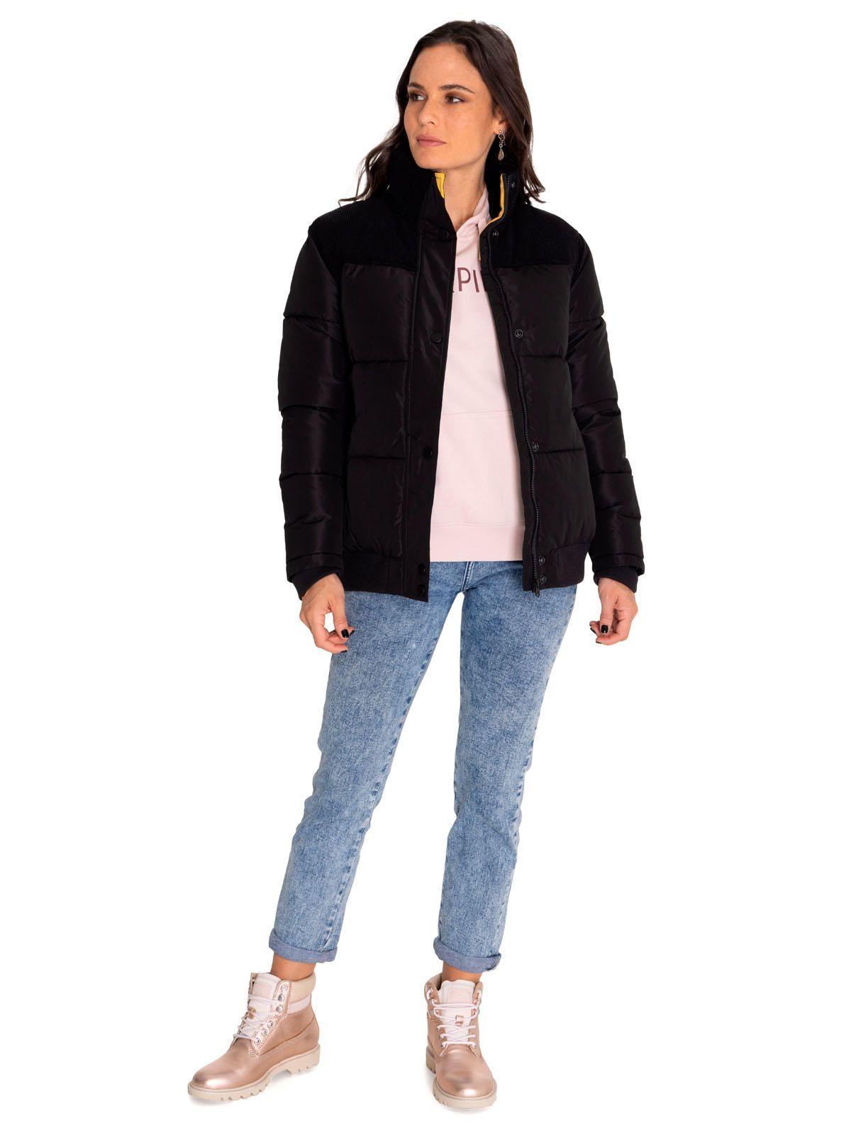 Chaqueta Mujer W Heavyweight Insulated Puffer Negro-5