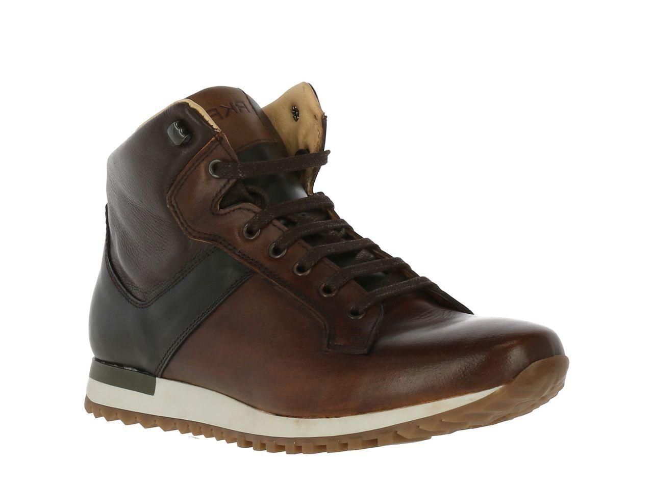 Botin Cuero Hercules Dark Brown/Tan-0