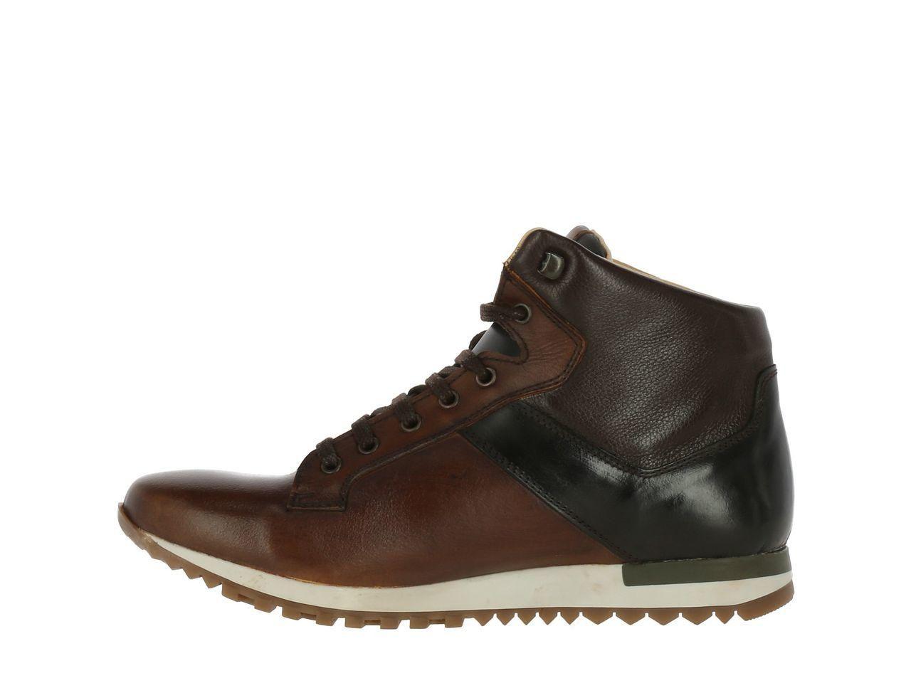 Botin Cuero Hercules Dark Brown/Tan-2