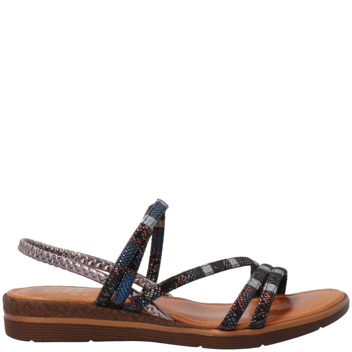 Sandalia Vesuvio Casual Azul-1